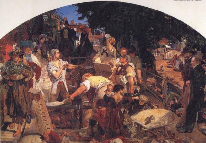 Ford Madox Brown Chaucer at the Curt of Edward III oil painting picture